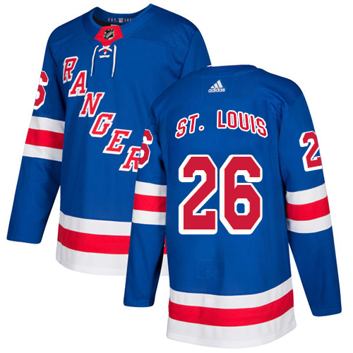 Adidas Men New York Rangers #26 Martin St. Louis Royal Blue Home Authentic Stitched NHL Jersey->new york rangers->NHL Jersey